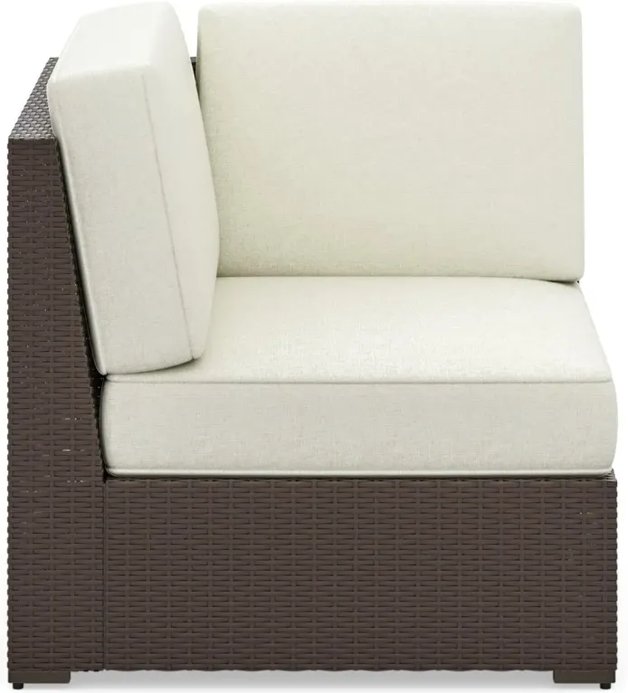 Palm Springs Brown Outdoor Sectional Side Chair