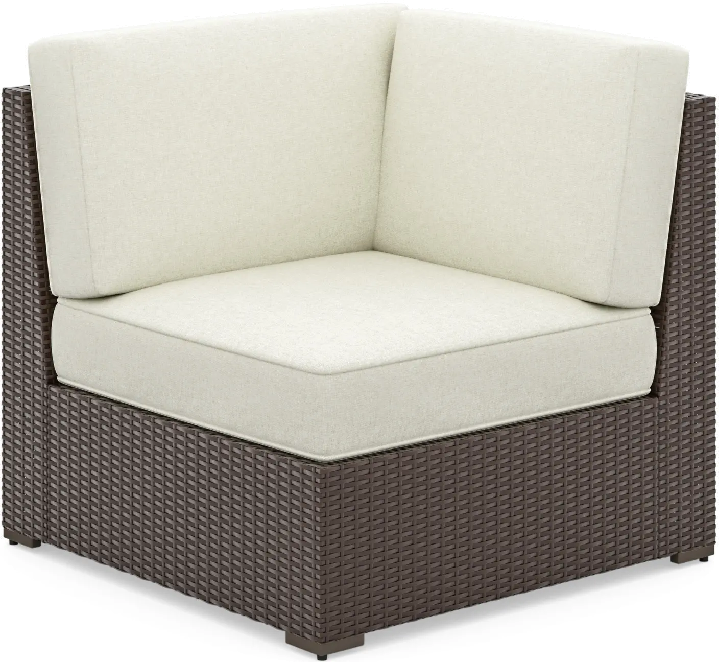 Palm Springs Brown Outdoor Sectional Side Chair