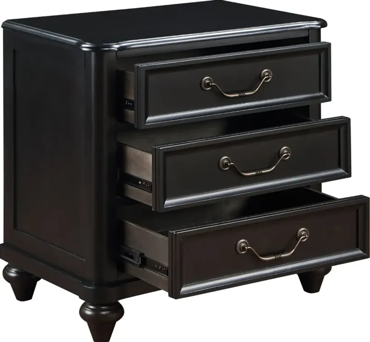 Herman Charcoal Brown Nightstand