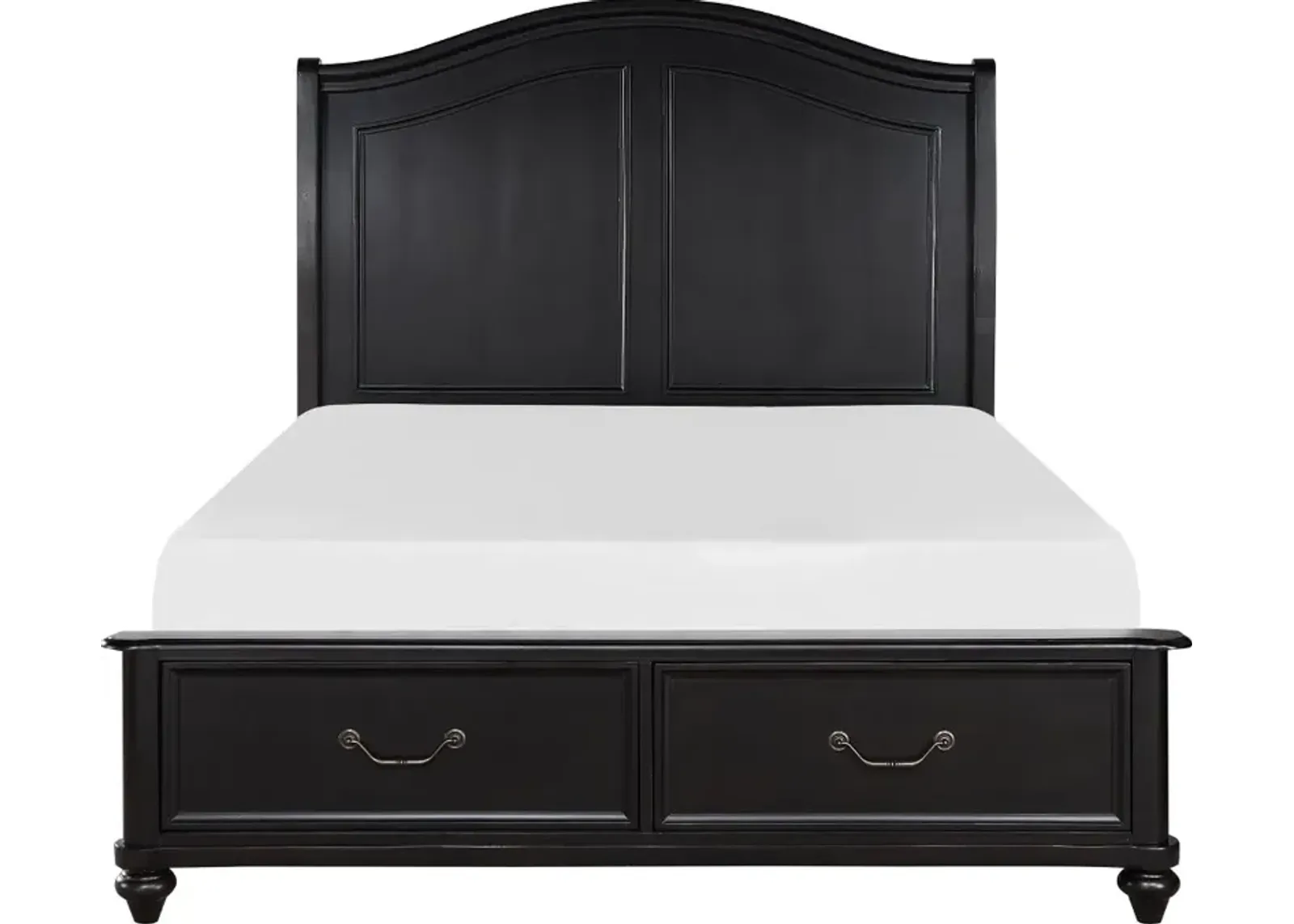 Herman Charcoal Brown King Storage Bed