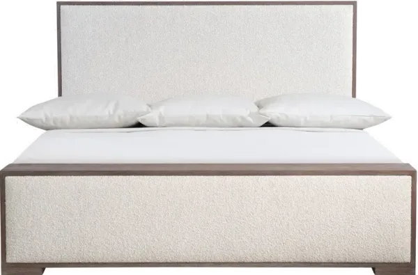 Casa Paros Off-White and Brown King Bed