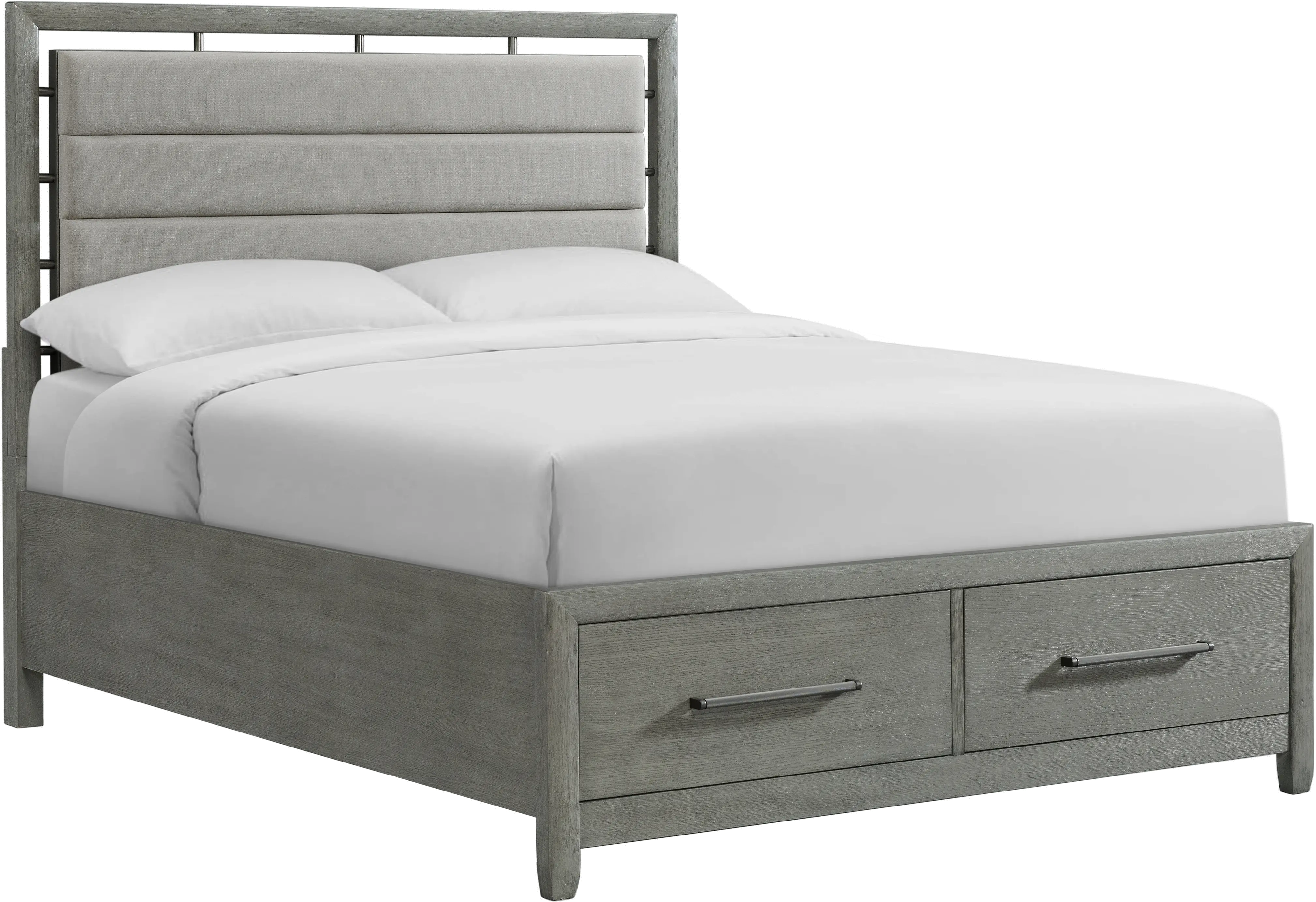 Chelsea Gray King Storage Bed