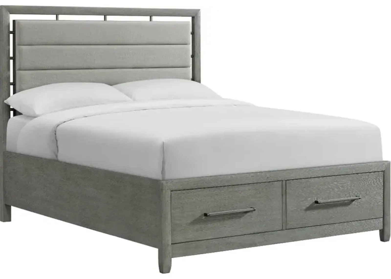 Chelsea Gray King Storage Bed