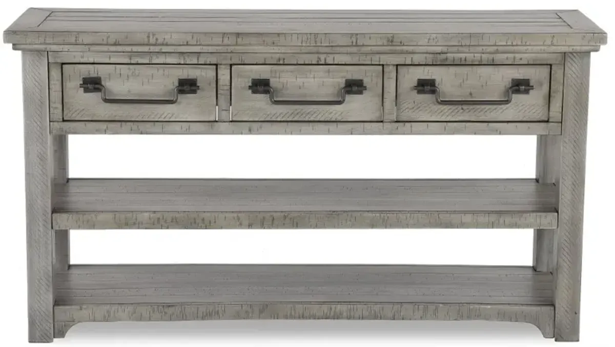 Beach House Gray Sofa Table