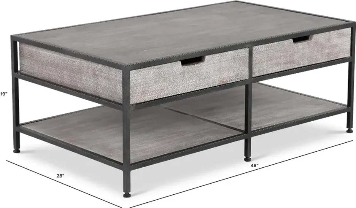 Edgewood Gray Coffee Table