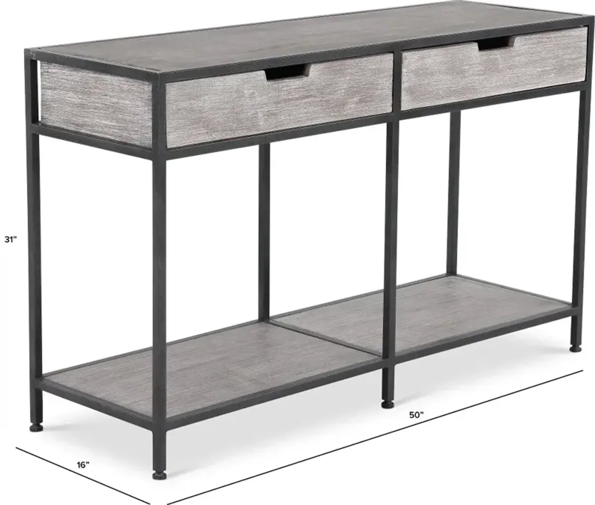 Edgewood Gray Sofa Table