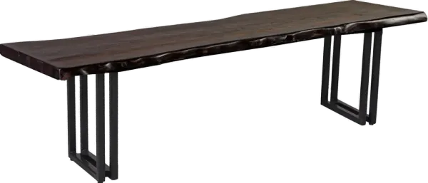 Manzanita Dark Brown Dining Room Bench