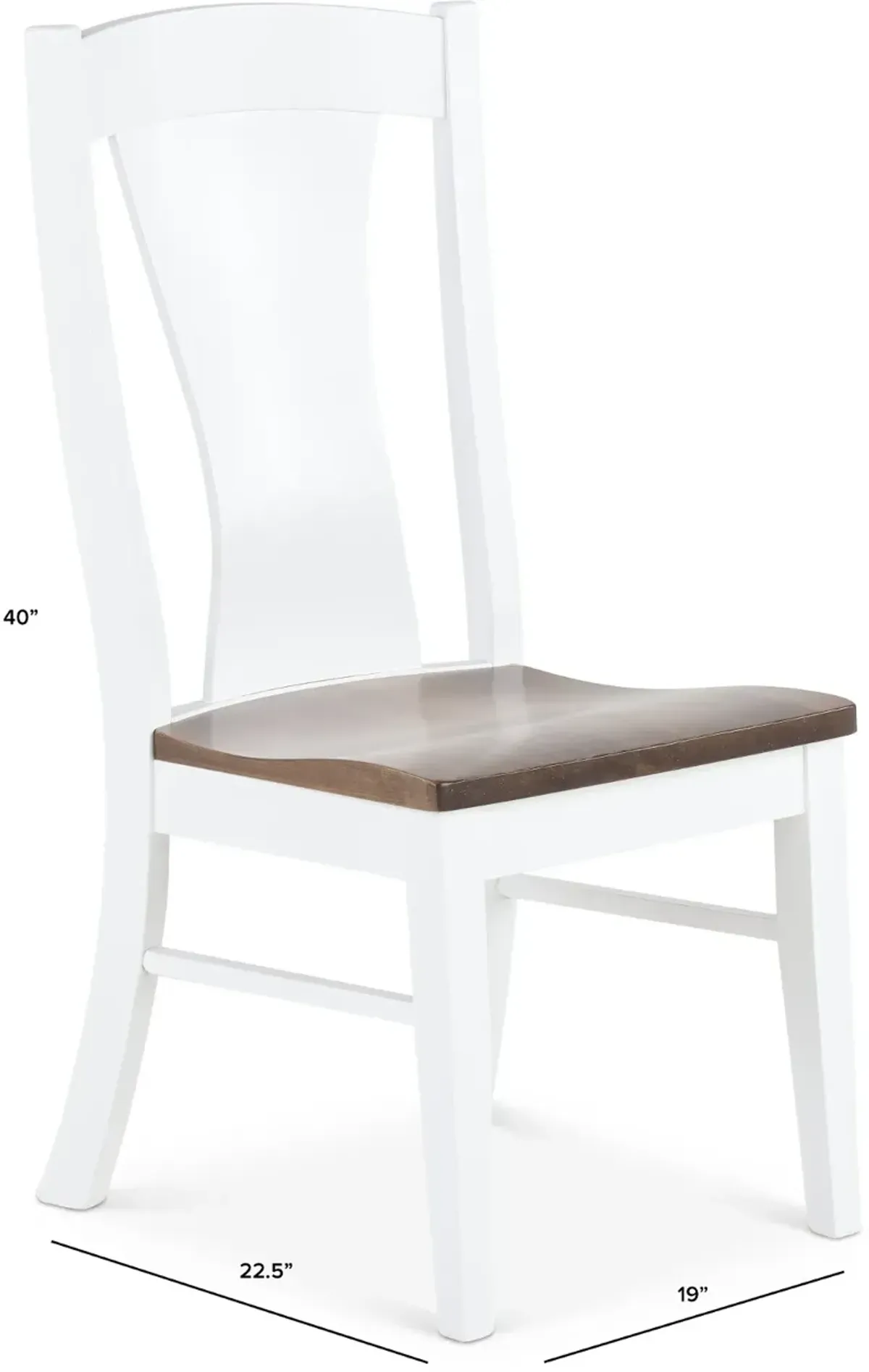 Cascades Samuel White Dining Chair