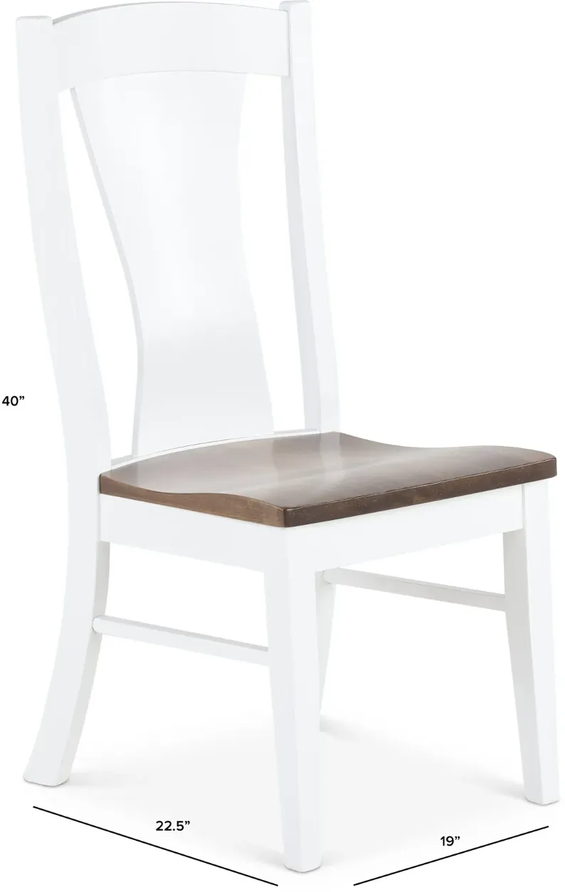 Cascades Samuel White Dining Chair