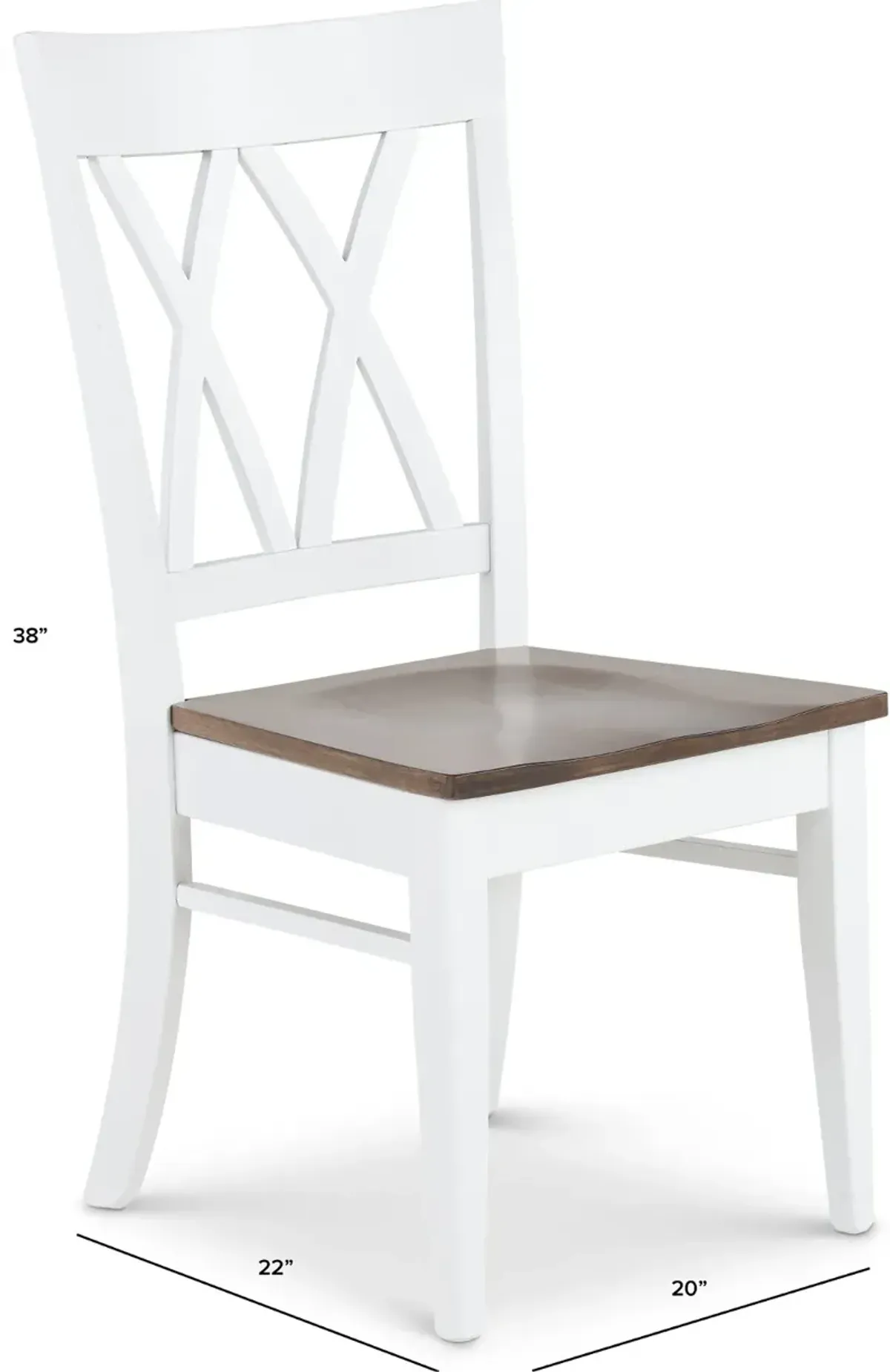 Cascades Emmet White Dining Chair