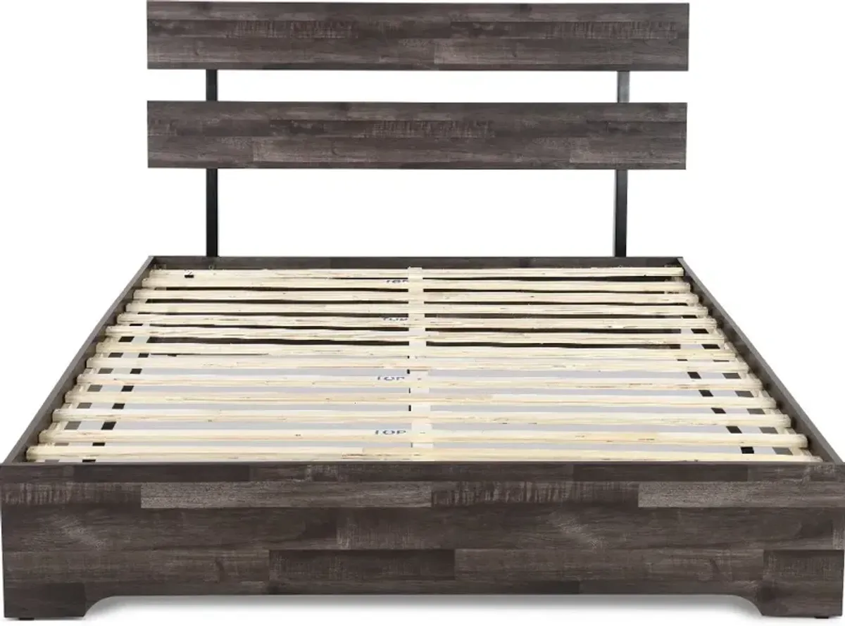 Alix Gray Full Platform Bed