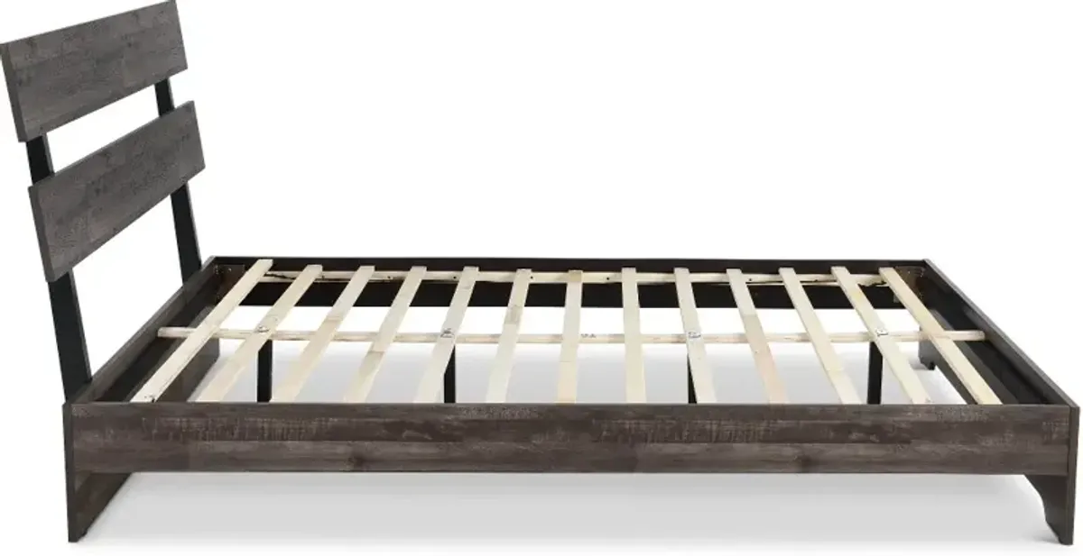 Alix Gray Full Platform Bed