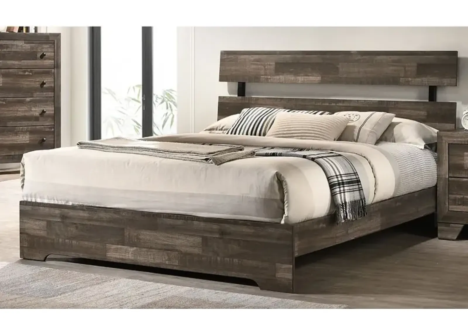 Alix Gray Full Platform Bed