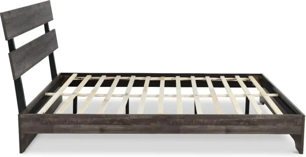 Alix Gray Twin Platform Bed