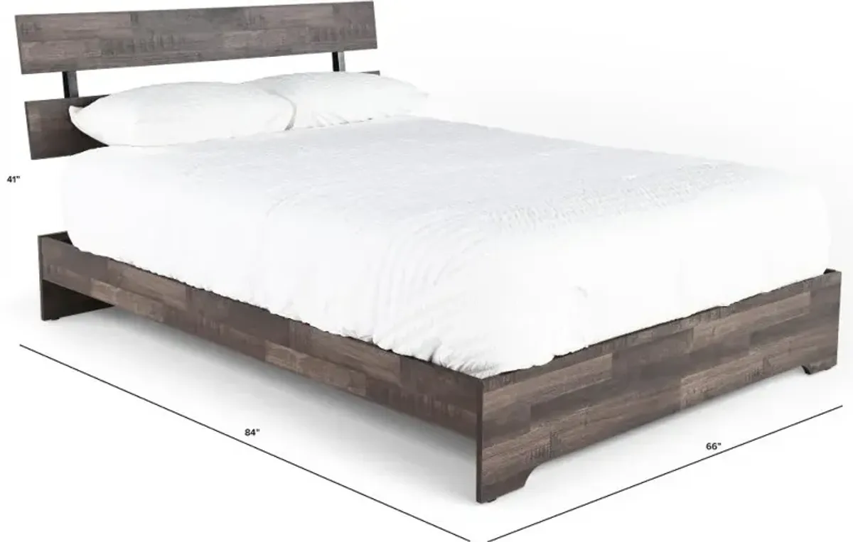 Alix Gray Queen Platform Bed