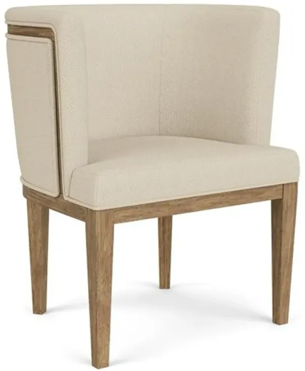 Bozeman Off White Barrel Dining Chair