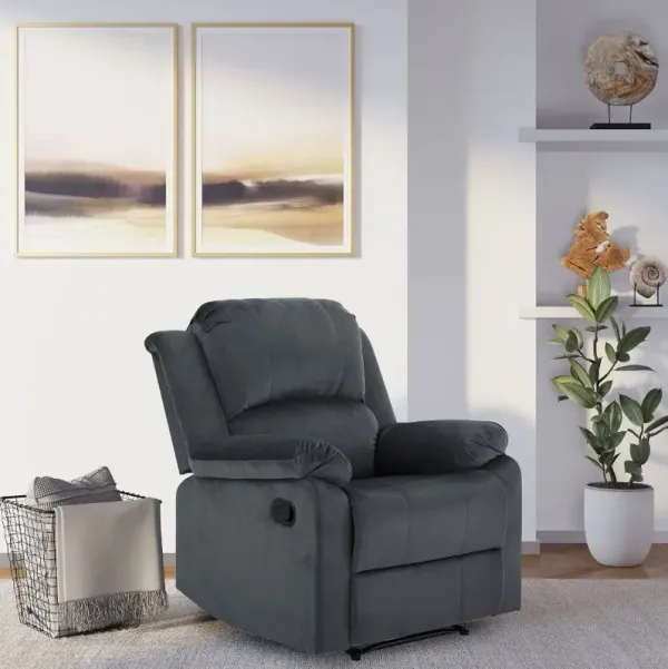 Relax-A-Lounger Dayton Gray Microfiber Recliner