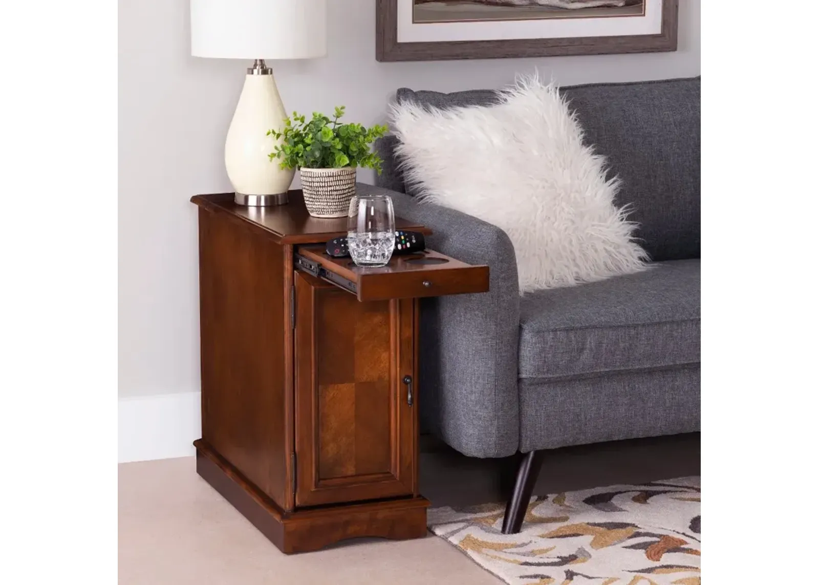 Butler Hazelnut Side table