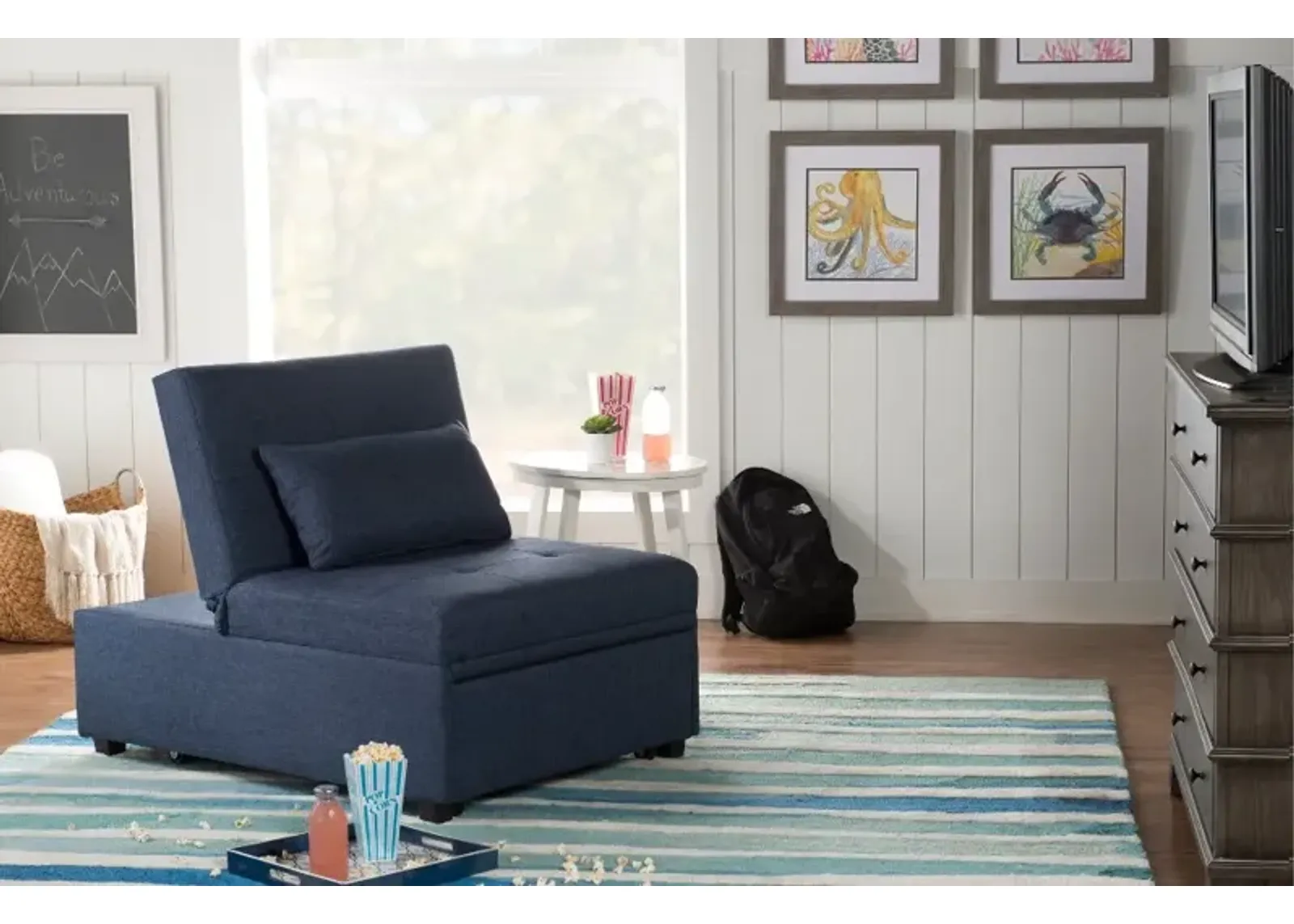 Dozer Blue Sofa Bed