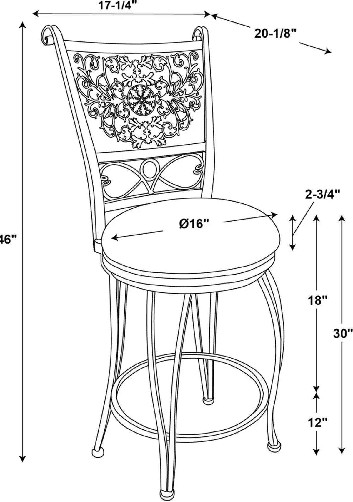 Bernet Copper Stamp Barstool