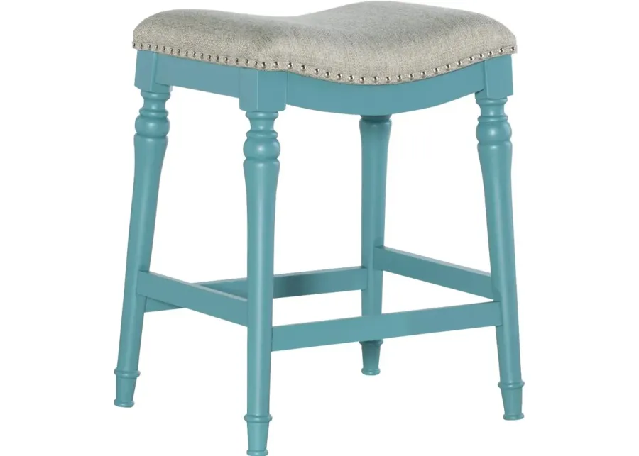 Lockhart Blue Counter Height Stool