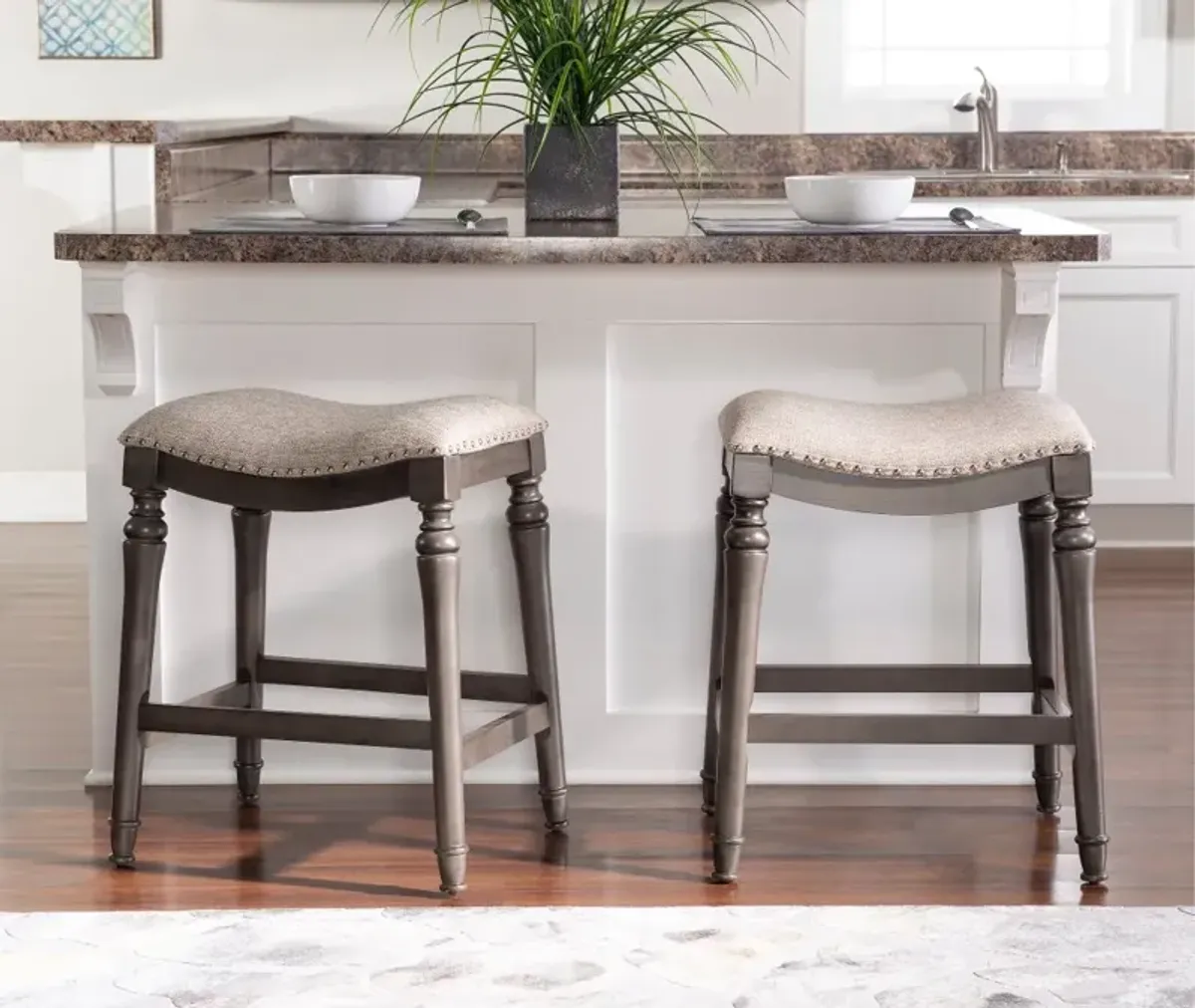 Lockhart Gray Counter Height Stool