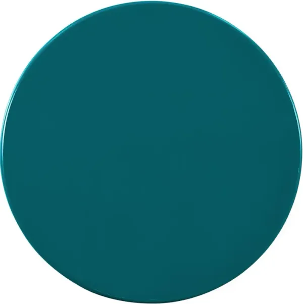 Rainbow Teal End Table