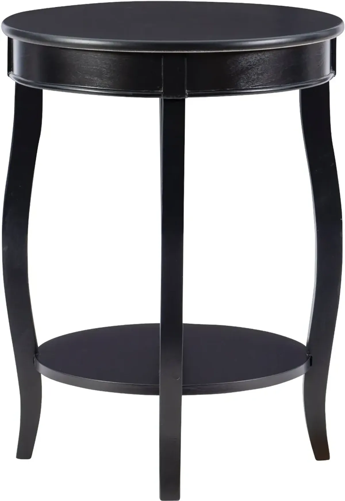 Rainbow Black End Table