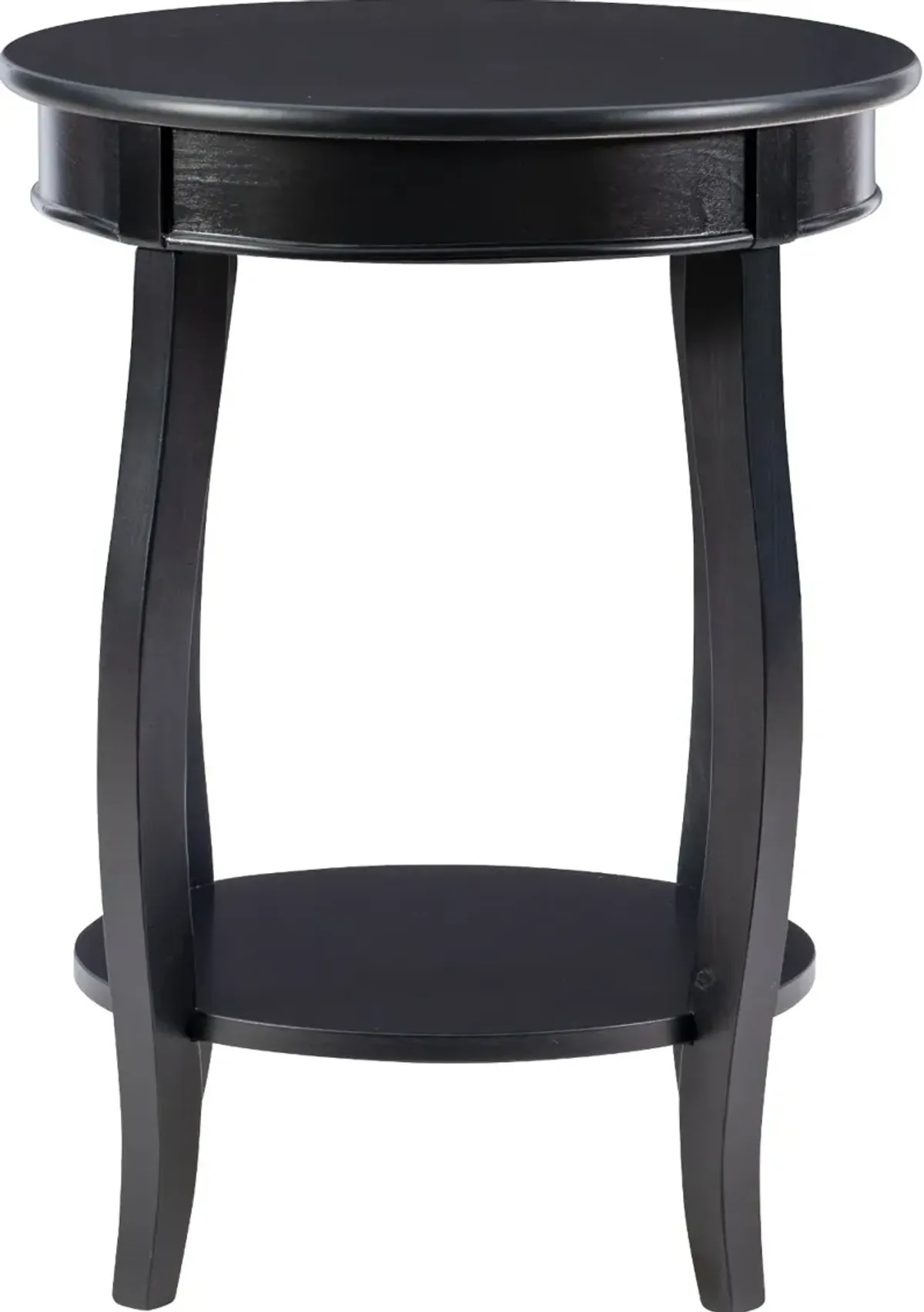 Rainbow Black End Table