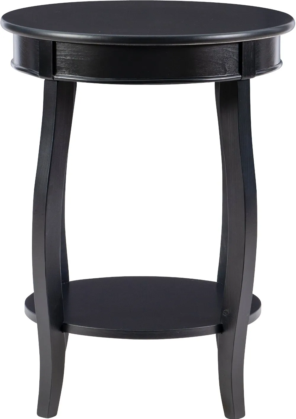 Rainbow Black End Table