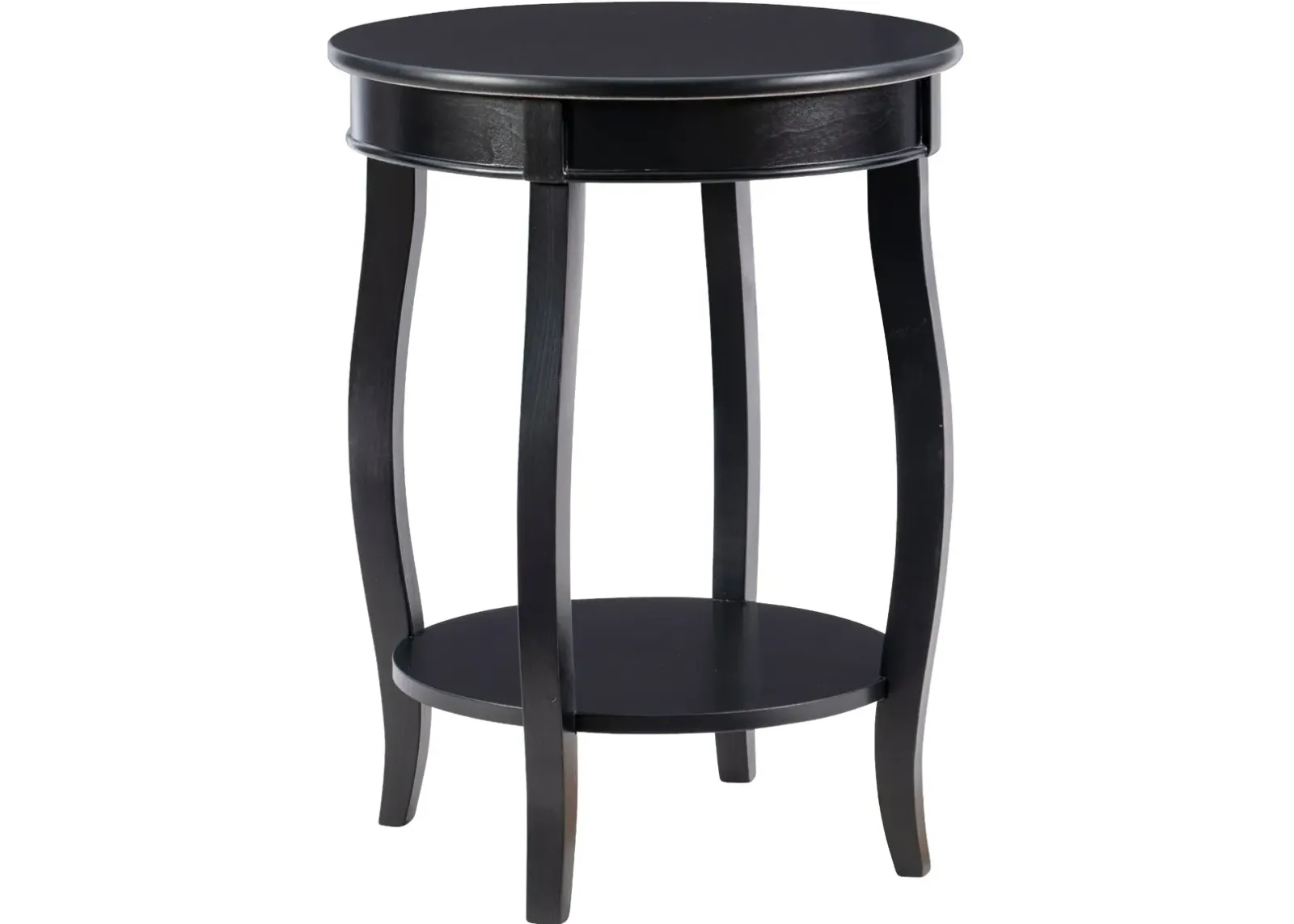 Rainbow Black End Table