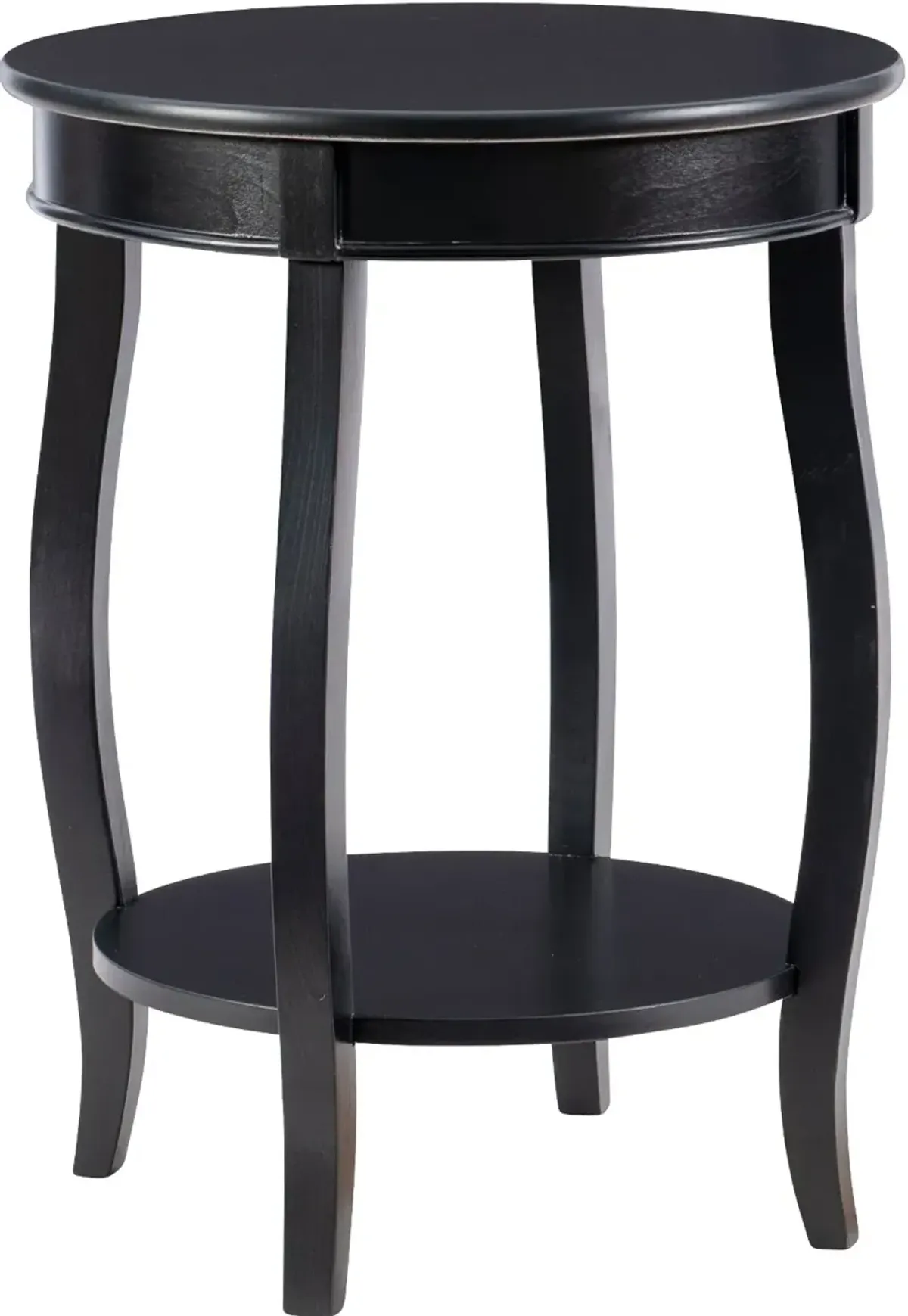 Rainbow Black End Table