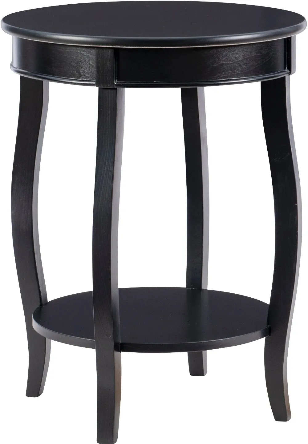 Rainbow Black End Table