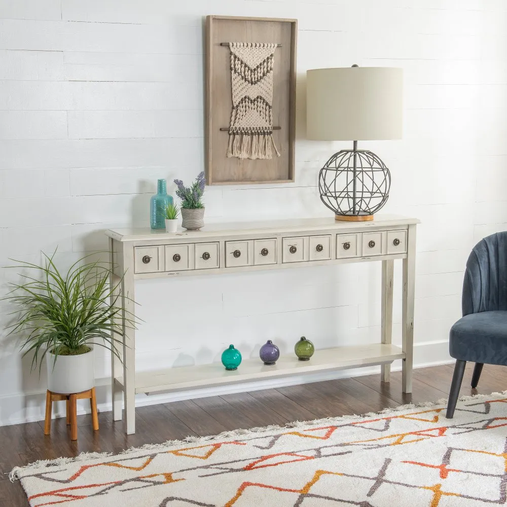 Sadie Cream Long Console Table