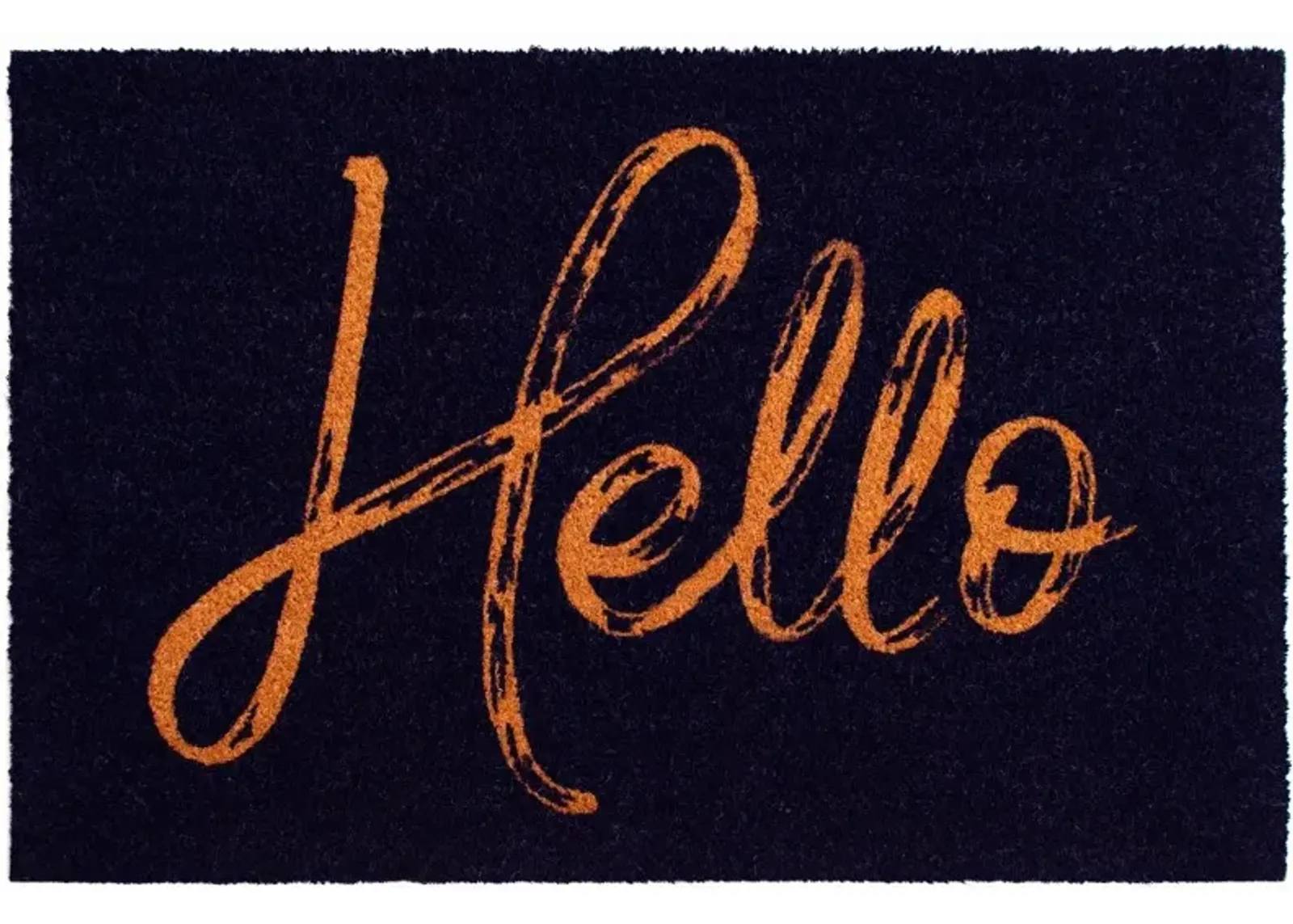 Canty Hello Black Doormat