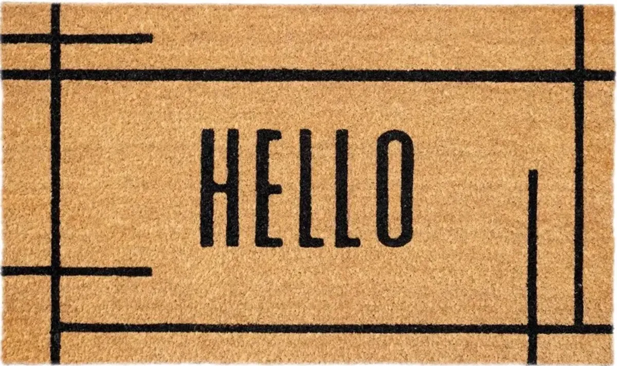 Grid Hello Doormat