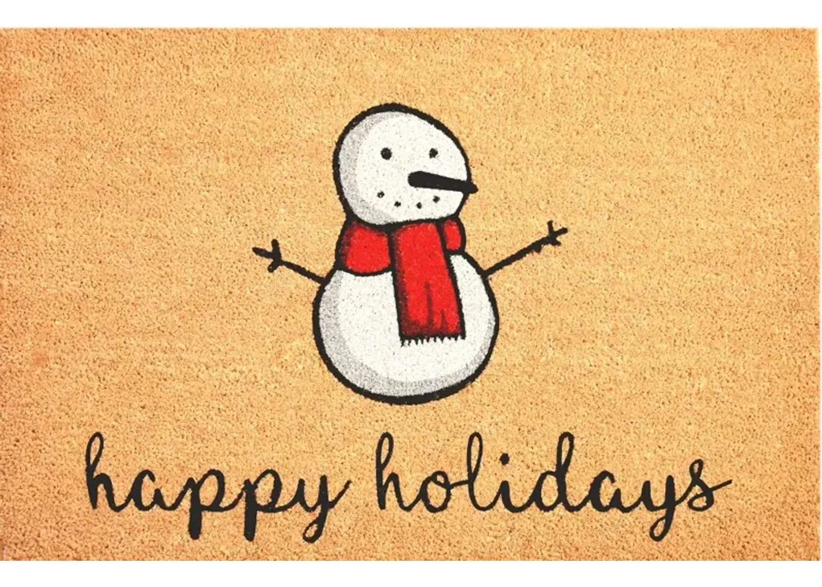 Happy Snowman Doormat