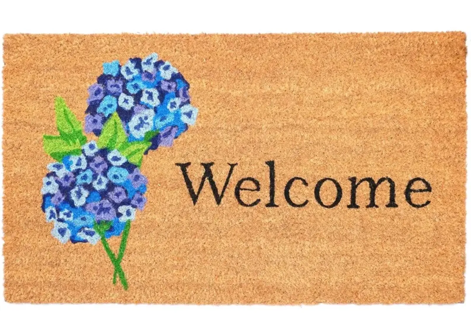 Hydrangea Welcome Doormat