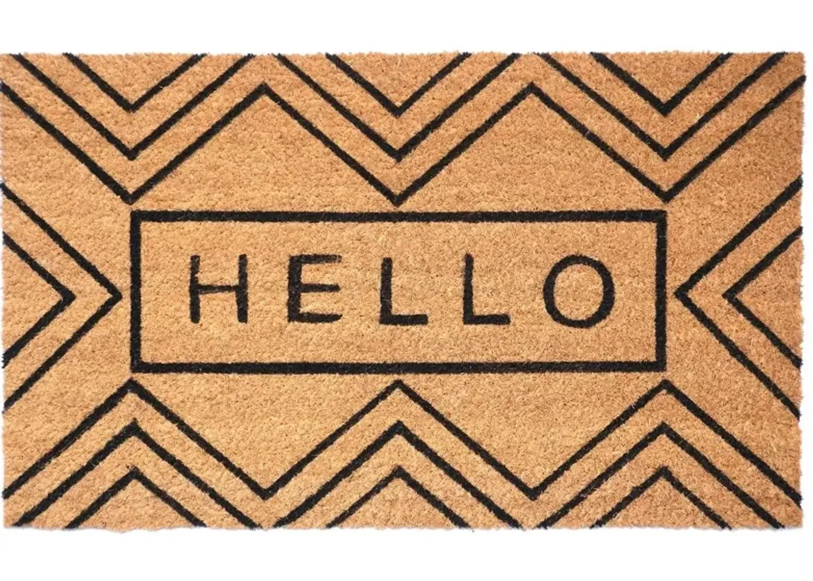 Chevron Hello Doormat