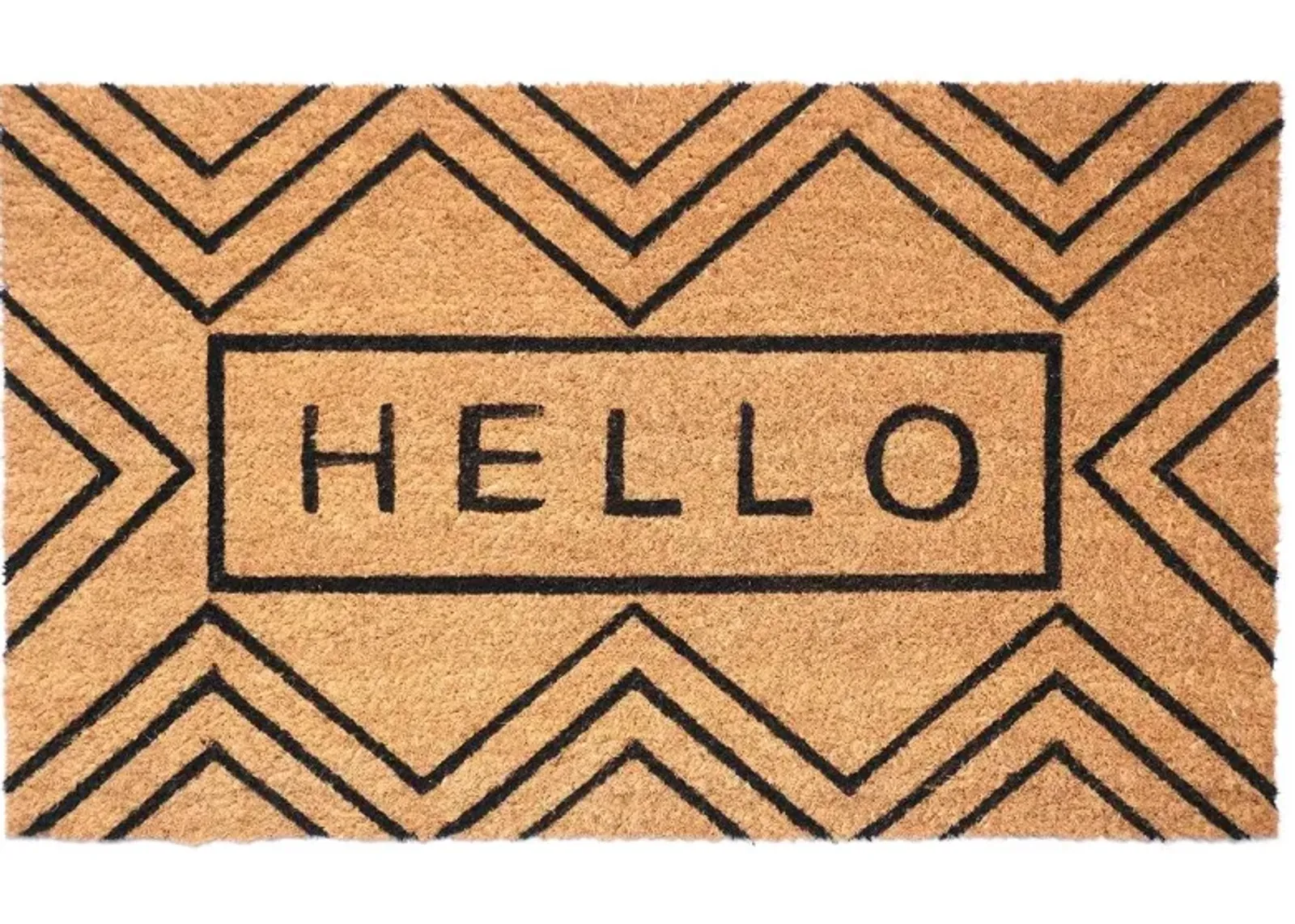 Chevron Hello Doormat