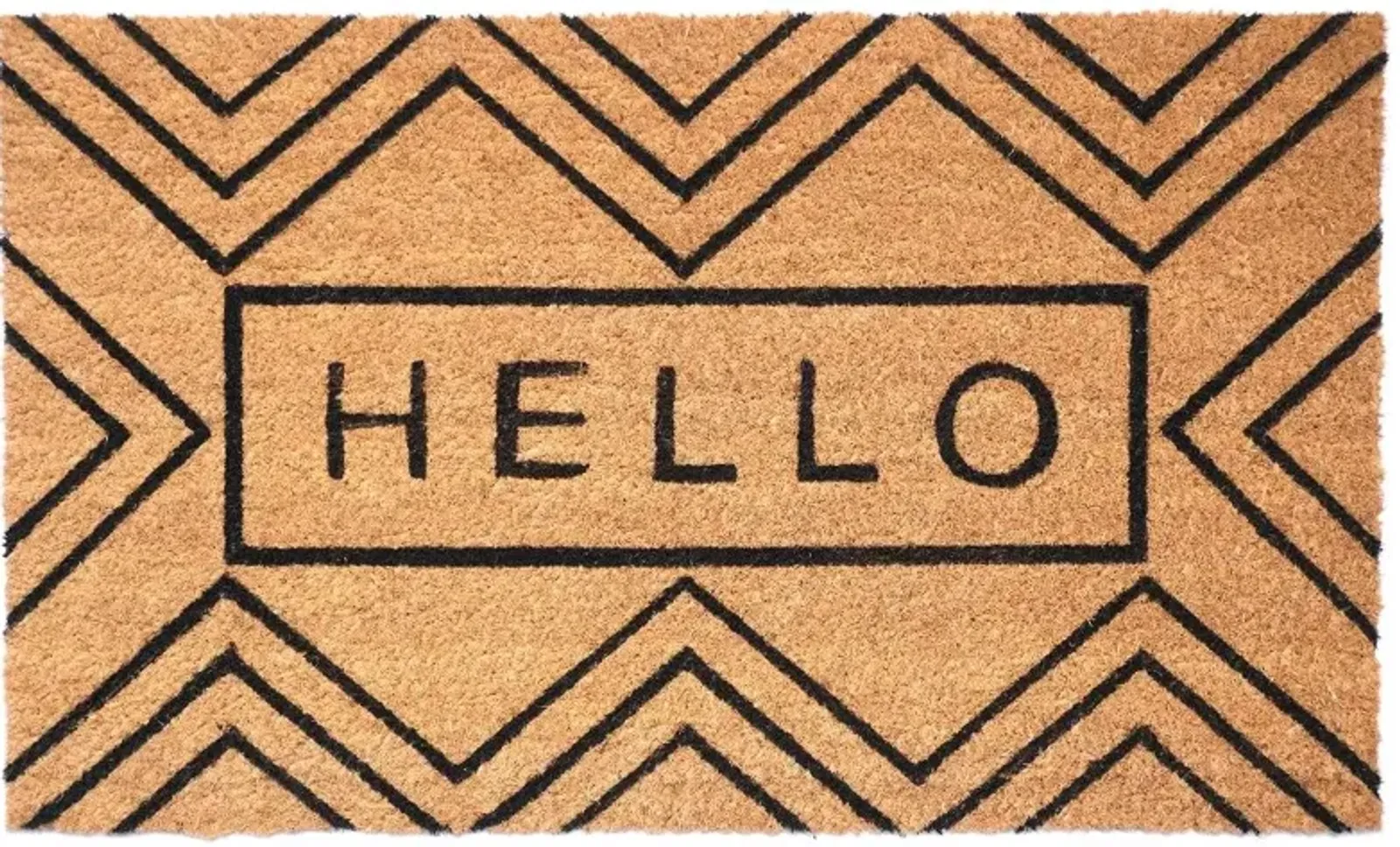 Chevron Hello Doormat