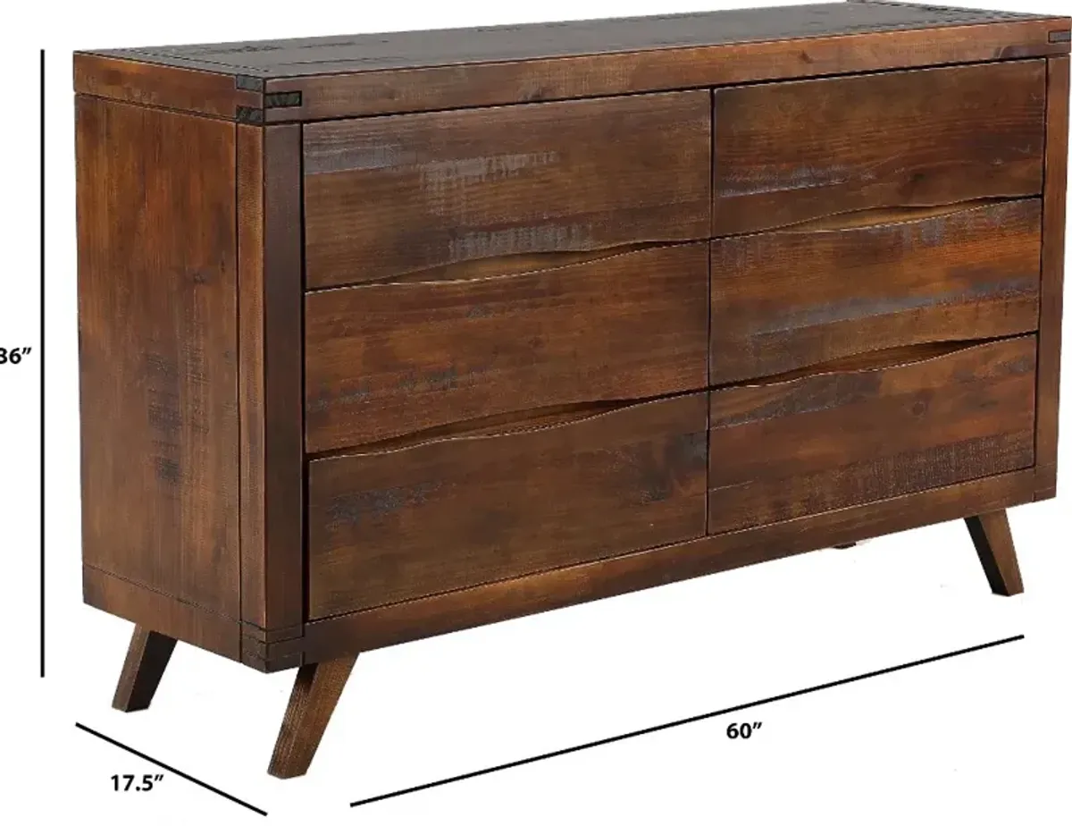 Pasco Brown Dresser