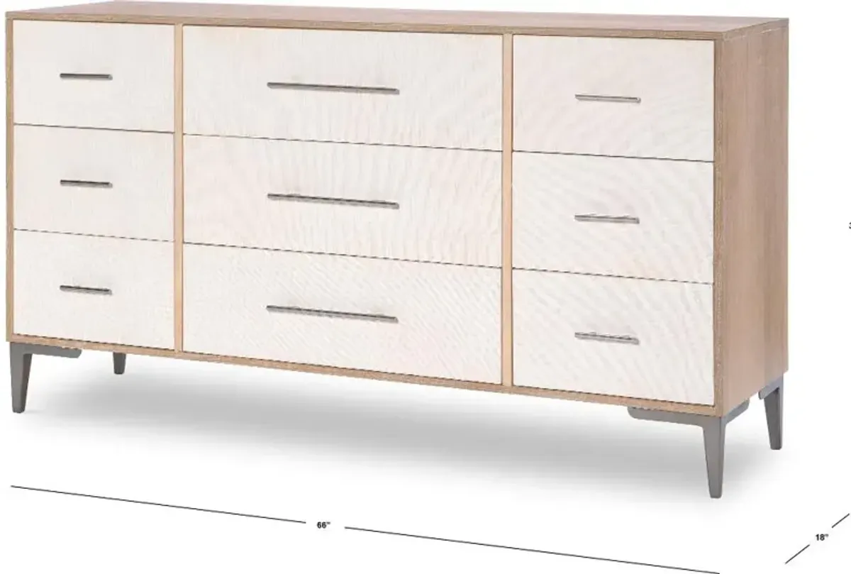 Biscayne Natural and Linen Dresser