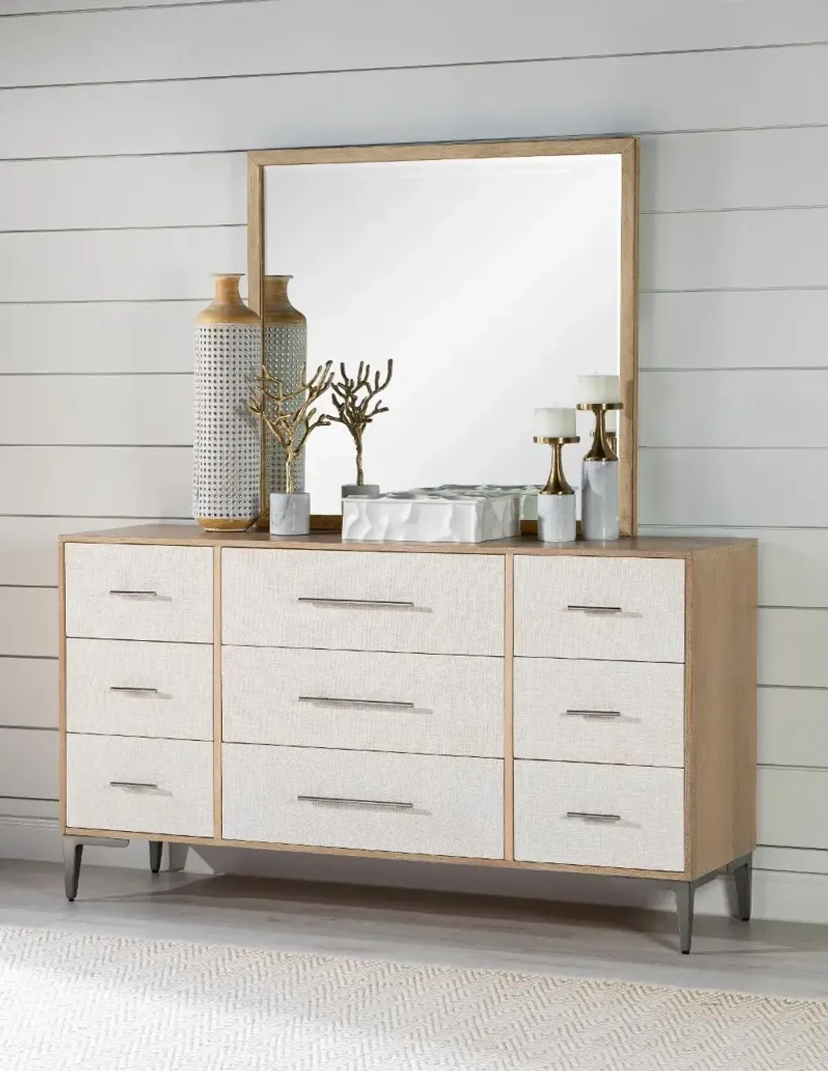 Biscayne Natural and Linen Dresser