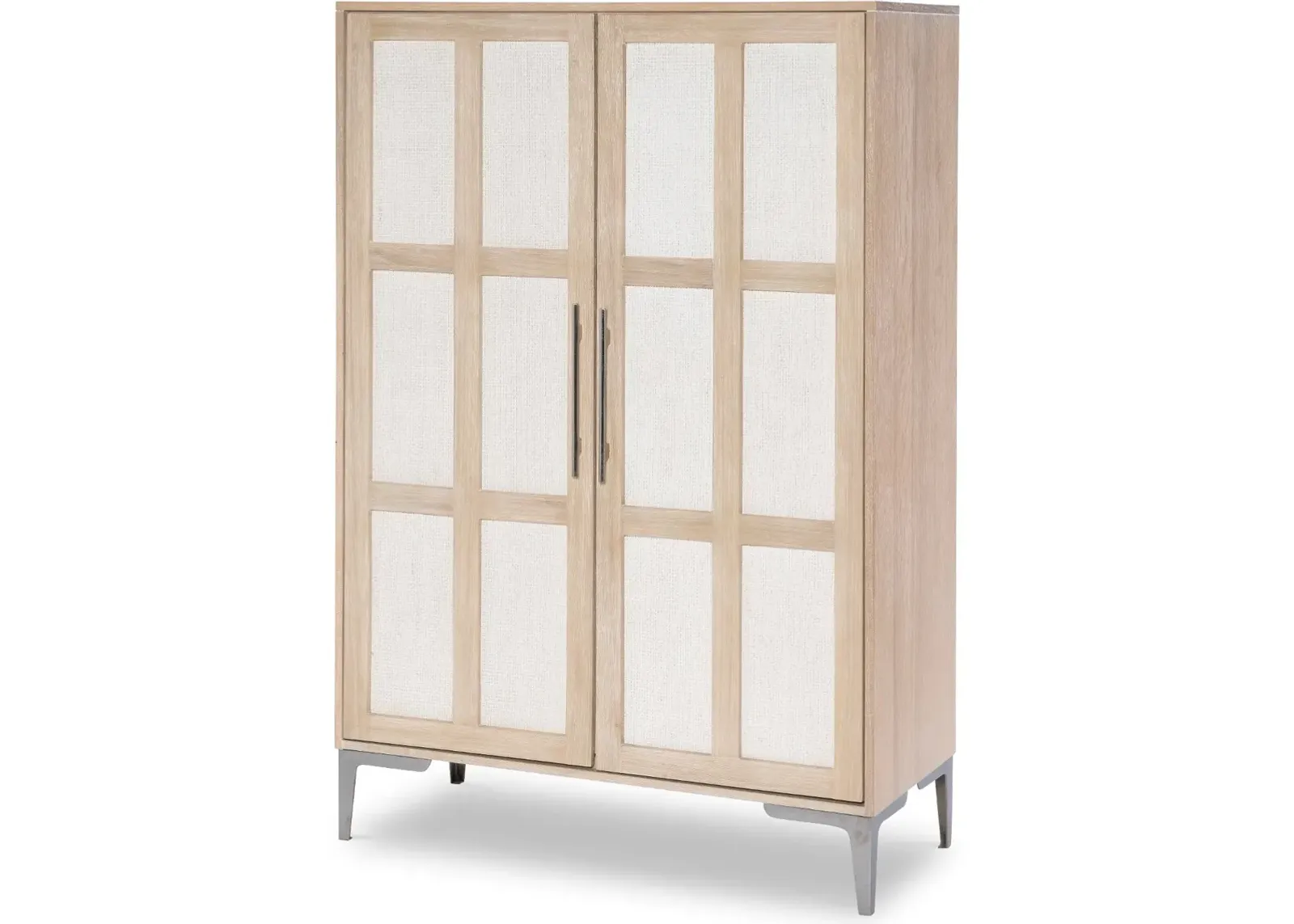 Biscayne Natural and Linen Armoire