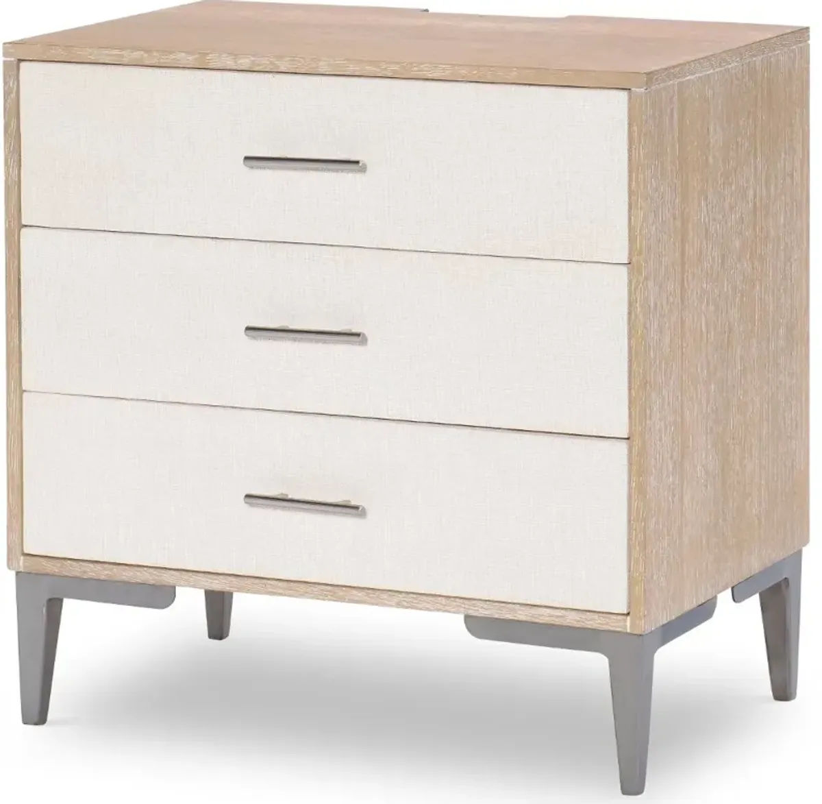 Biscayne Natural and Linen Nightstand