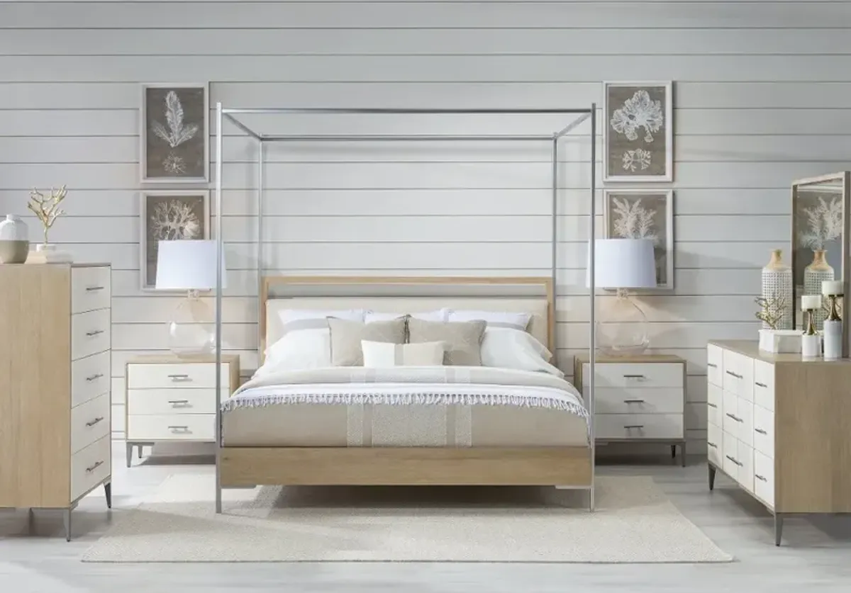 Biscayne Natural and Linen Queen Bed