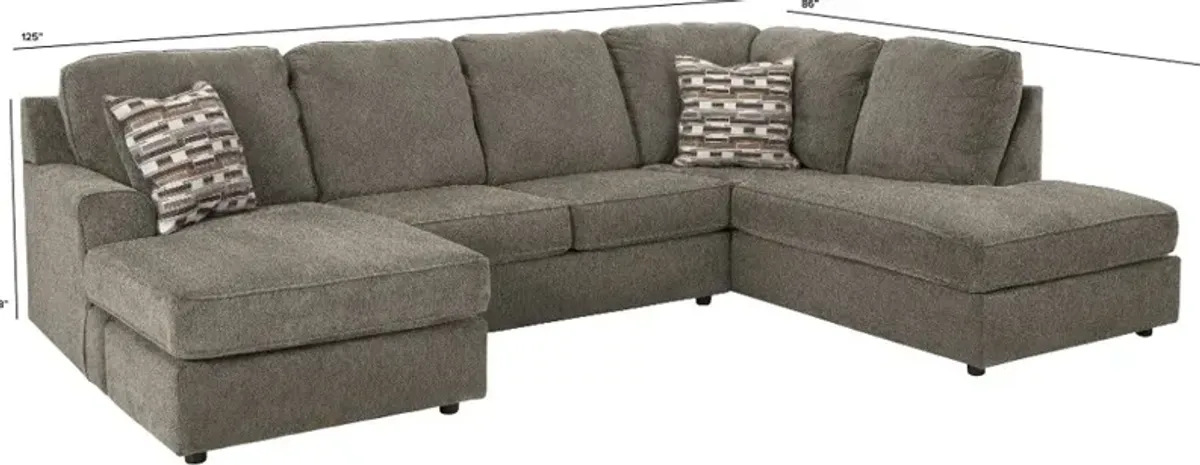 O'Pharrell Putty Brown 2 Piece Sectional