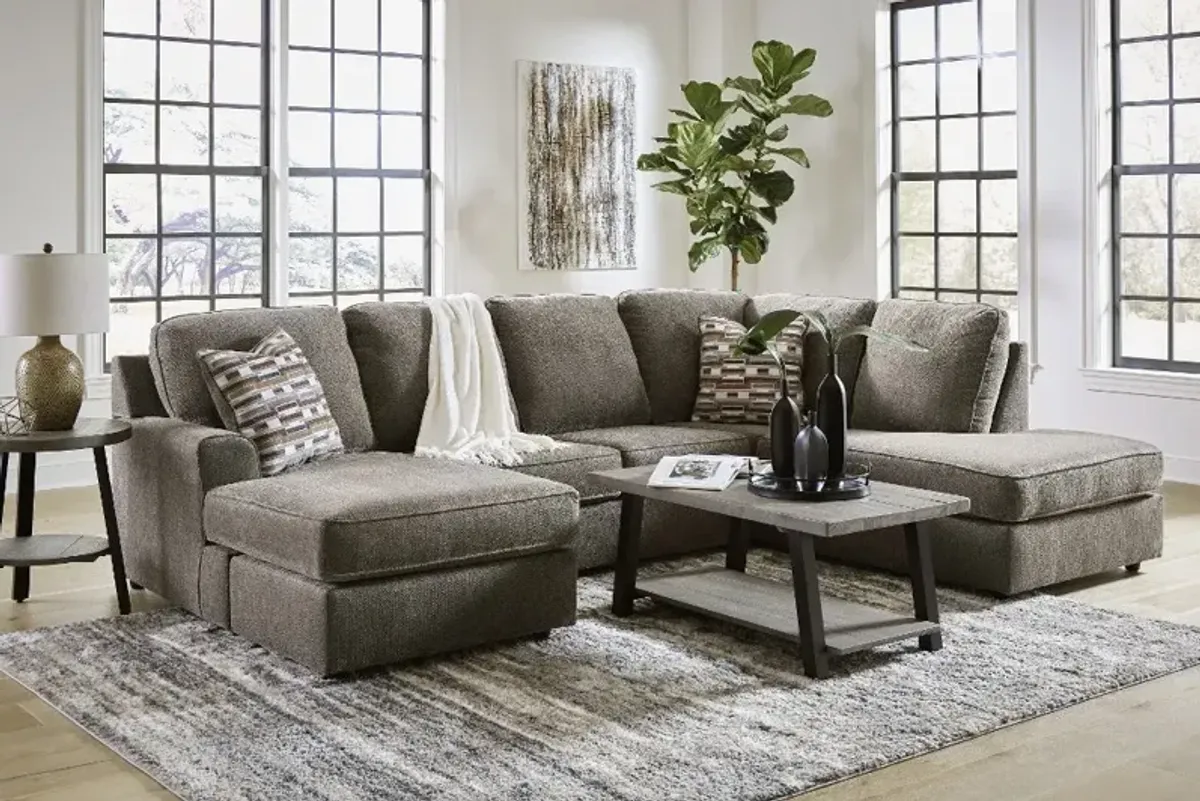 O'Pharrell Putty Brown 2 Piece Sectional