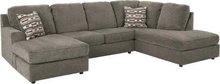 O'Pharrell Putty Brown 2 Piece Sectional